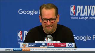 Nick Nurse Press Conference | New York Knicks vs Philadelphia 76ers