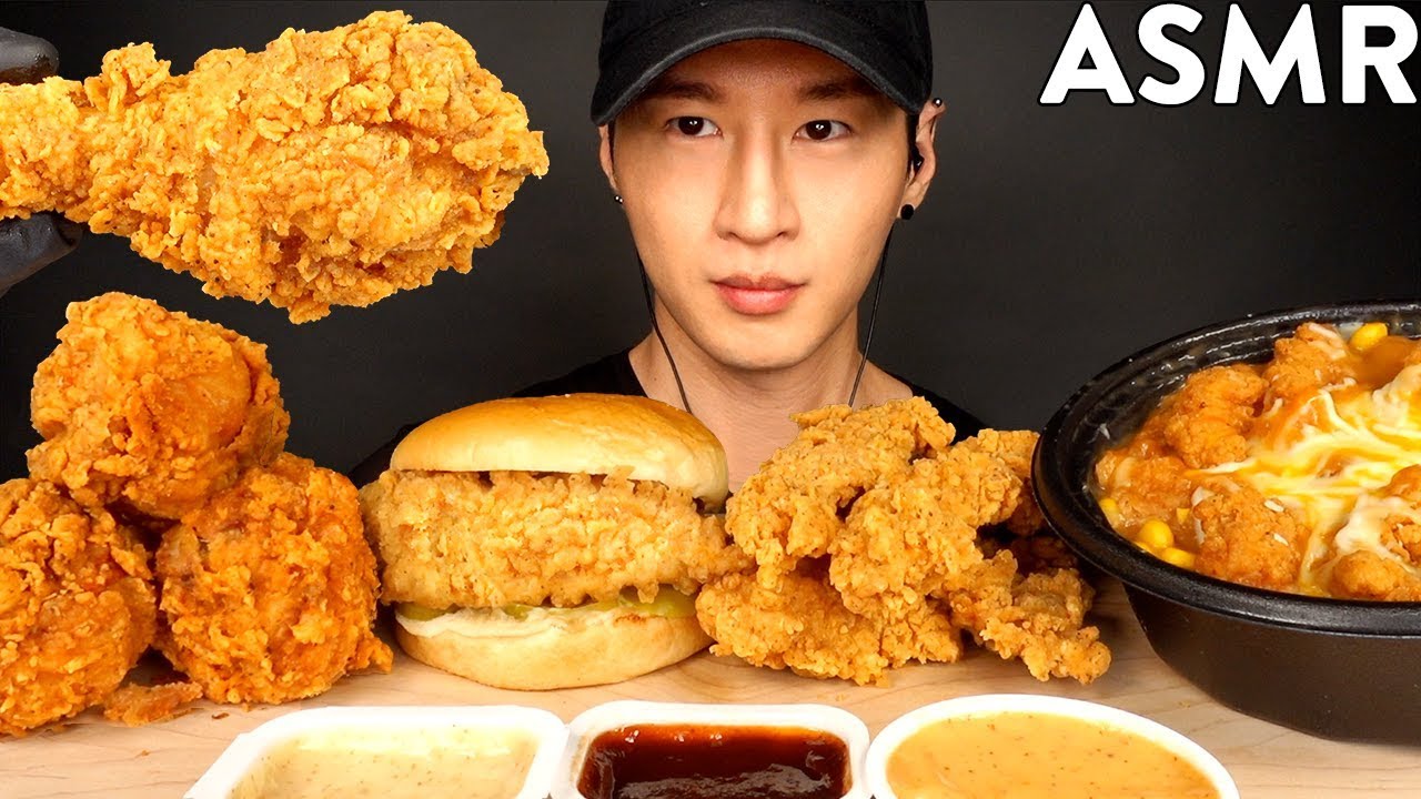 ASMR MOST POPULAR FOOD At KFC (Fried Chicken, Tenders, Crispy Chicken ...