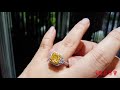 雅紅珠寶 gia 1.0ct fancy vivid yellow vvs1 正豔彩黃彩鑽戒指