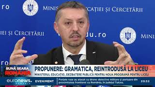 Gramatica ar putea fi reintrodusă la liceu. Ministerul Educației dezbate noua programă școlară