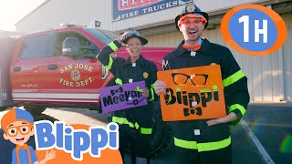 Fire Trucks and Emergency Vehicles With Blippi and Meekah! | Educational Videos for Kids