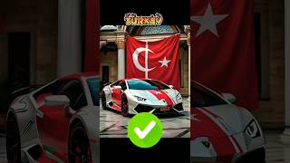 Best Lamborghini Muslim Vs Non Muslim Flags Car #shorts #lamborghini #car #islam