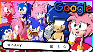 Sonic & Amy Google Themselves | Reacting to SONAMY!!! (FT Tails)