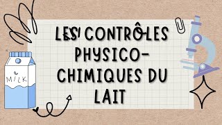 contrôles de qualité du lait أهم اختبارات جودة الحليب Dornic, alcool, densité, EST, congélation🍶🧪