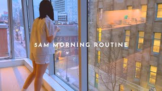 5AM Slow Morning Routine Before My 9-5 | Cozy \u0026 Productive WFH Life [Introvert Diaries Ep. 2]