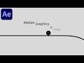 Minimal Line Motion Graphics Text Animation in After Effects - After Effects Tutorial | No Plugins