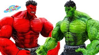 ĐỒ CHƠI NGƯỜI KHỔNG LỒ ĐẠI CHIẾN - HULK vs RED HULK | SIÊU NHÂN NGƯỜI NHỆN - Câu Chuyện Đồ Chơi