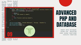 09. PHP advanced Inserting data into Database
