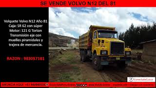 SE VENDE VOLQUETE VOLVO N12