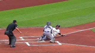 MIL@PIT: Braun throws out Walker at the plate