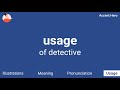 detective meaning and pronunciation