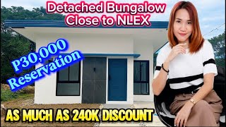 A modern Single Detached Bungalow with BIG LOT area in Plaridel Bulacan Near NLEX \u0026 Flood Free 🏡