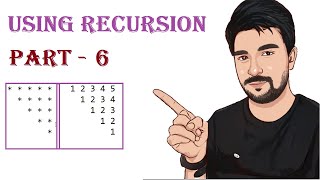 Draw Pattern Using Recursion Function CODE In JAVA Part 6 | CodeWithNaval