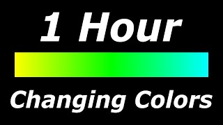 Relaxing 3 Color Changing: Yellow-Green-Cyan Screen Led Lights [1 Hour]