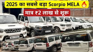 2025 का सबसे बड़ा Scorpio MELA 🔥मात्र ₹2 लाख से शूरू 😱 second hand scorpio, Used Car 🚗