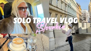 5 DAYS TRAVEL ALONE Slovakia; cost, thrifting, makeup, outfits, shopping, mukbangs \u0026 packing