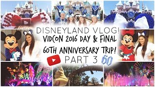 VidCon 2016 Disneyland Day & Final 60th Anniversary Trip ♡ PART 3