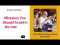 top ten mistakes you should avoid in the interview wbcsc assistant professor interview