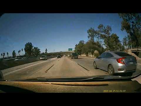 Dash Camera Footage FDriving On The Freeway In SoCal - YouTube