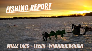 Ice Fishing Report: Leech Lake, Lake Winnie, and Mille Lacs Lake 01-16-2025