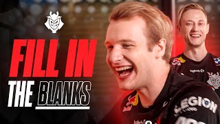 Jankos would do what to Miky? | Fill in the Blanks G2 League of Legends