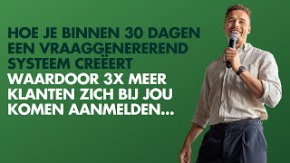 Hoe Je Agenda 3x Zo Vol Raakt Met Potentiële Droomklanten! (Masterclass)