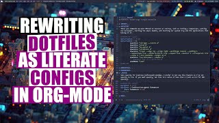 Want To Rewrite Your Configs In Org-Mode? It's Easy!