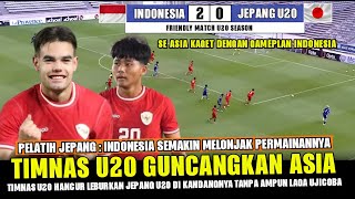 TIDAK DI TAYANGKAN DI TV NASIONAL !! TIM NAS U20 SUKSES CUKUR JEPANG TANPA AMPUN DI PARTAI UJI COBA