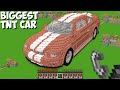 WHAT will HAPPEN if you LIGHT BIGGEST TNT CAR of 1.000.000 TNT BLOCK in Minecraft Challenge Trolling