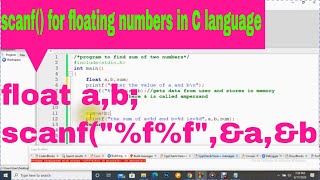 how to use scanf() for fractional numbers? (part 7.2)