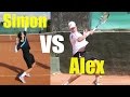 Simon vs Alex | Top Tennis Training Match