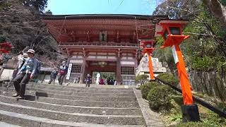 [ 4K ]京都【鞍馬寺】 仁王門(山門)の風景。[ 4K ] Scenery of [Kurama Temple] in Kyoto.