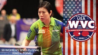 2018 World Veteran Championships - Womens Over 50 Final - Fei Ming Tong vs Xiao Wen Chi