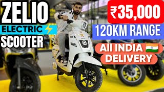 New Zelio Ev Scooter | ₹35,000 | 120Km Range | All India Delivery Available | Best Electric Scooter