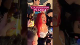 Karol cantando Efecto 🔥 #karolg #badbunny #shorts #bichota #benito #feid #ferxxo #mañanaserabonito