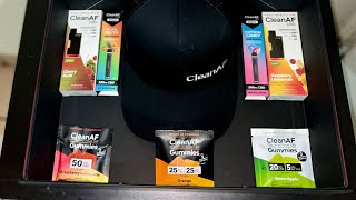 Unboxing CleanAF CBD Brand Promotional package from Distro Mike. First Impressions \u0026 Review