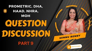 QUESTIONS DISCUSSION (Part 9): PROMETRIC, DHA, HAAD, NHRA, MOH