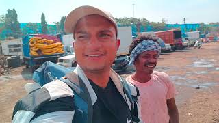 Goa Vlogs 2023 . वास्को द गामा गोवा बीच ।  Fisherman in a catching fish in deep ocean.