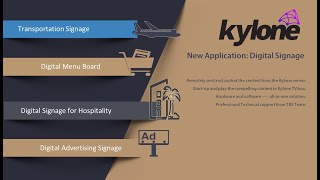 Kylone --- A great digital signage --- for digital menu, transport information board, hospitality