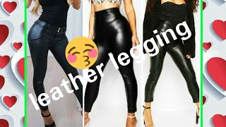 Stylish Leather paints for girls  //leather leggings for girls \u0026 women