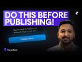 Do This Before Publishing Your @Framer  sites!