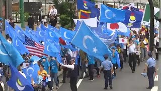 Çin'in Uygur politikalarına Japonya'da protesto