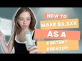 how i make 4 figures with only 2k followers. how to make money as a small content creator!