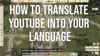 How to auto translate youtube video into your language
