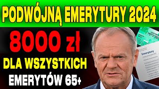 Seniorzy 65+: Przygotujcie się na podwójną wypłatę emerytury – nawet do 8000 zł z ZUS!