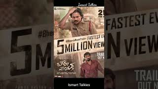 Bheemla Nayak trailer fastest 5M+ views| Power Star Pawan Kalyan| Rana Daggubati| #shorts