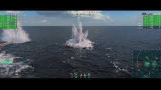 #0374 Let's play World of Warships Shikishima slapping grand battleships SuperBBs klatschen