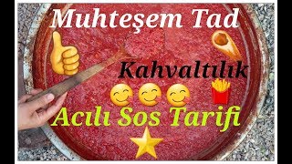 Sultan Neneden Odun Ateşinde Lezzetli Kahvaltılık Acılı Sos Tarifi - Breakfast Spicy Sauce Recipe