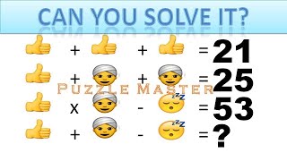 Easy Picture Calculation Puzzle With Answer- Puzzle Master - 079