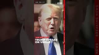 Donald Trump speaks on the trial verdict of guilty on all 34 counts